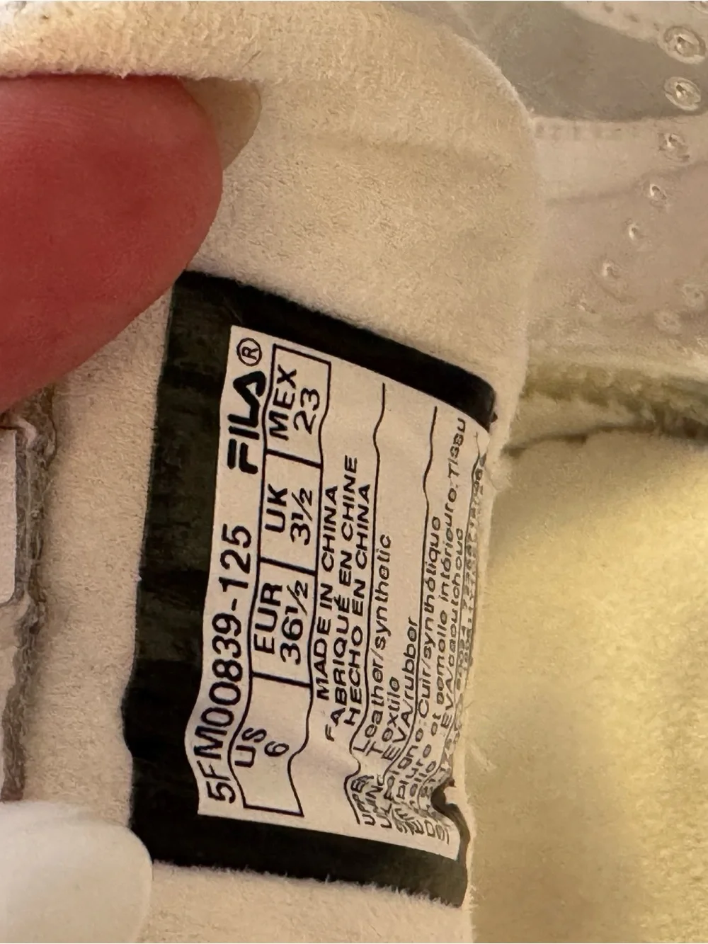 FILA White and Clear Platform Disruptor II - Barneys New York exclusive